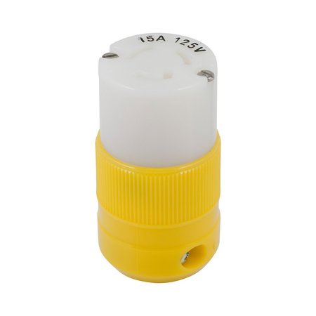 MARINCO Locking Connector - 15A, 125V - Yellow 4731CR